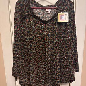 Xl - New -LuLaRoe Multicolor Floral skirt